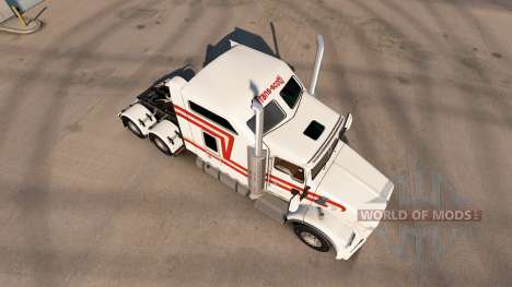 Pele Trans-Scotti no trator Kenworth T800 para American Truck Simulator
