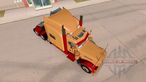 Скин Bordô e Marrom на Peterbilt 389 para American Truck Simulator
