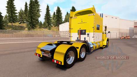 Pele Amarela e Branca para o caminhão Peterbilt  para American Truck Simulator