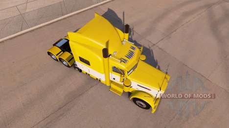 Pele Amarela e Branca para o caminhão Peterbilt  para American Truck Simulator