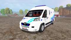 Peugeot Boxer Police v1.1 para Farming Simulator 2015