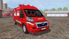 Peugeot Boxer sapeurs-pompiers para Farming Simulator 2015