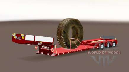 Trailer Doll Vario with big wheel para Euro Truck Simulator 2