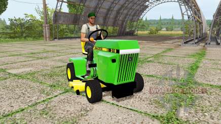 John Deere 318 mower para Farming Simulator 2017
