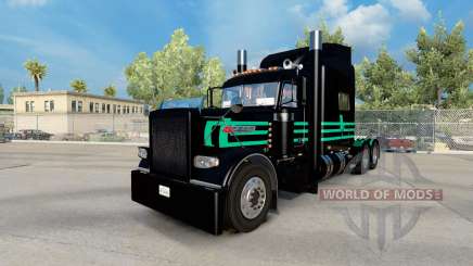 Скин de Menta Verde E Preto на Peterbilt 389 para American Truck Simulator