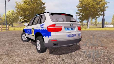 BMW X5 4.8i (E70) serbian police para Farming Simulator 2013