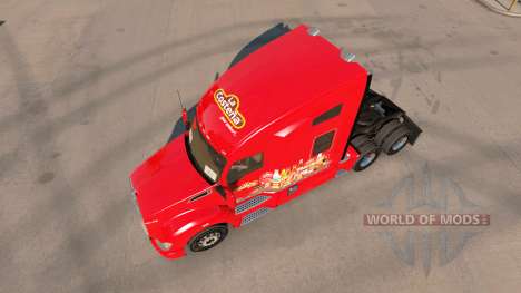 Pele La Costena no trator Kenworth T680 para American Truck Simulator