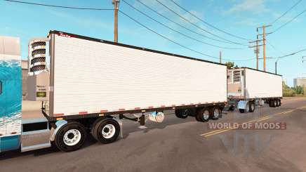 Double refrigerated trailer Great Dane para American Truck Simulator