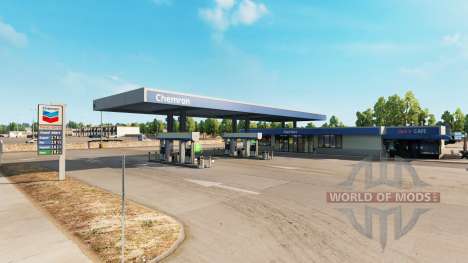 Real gas stations v1.2 para American Truck Simulator