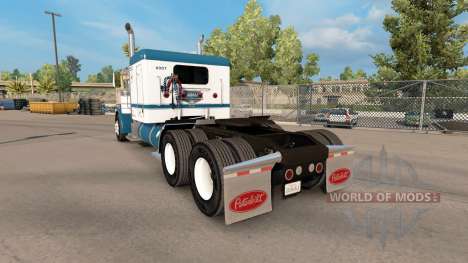 Скин Tio D Logística v1.1 на Peterbilt 389 para American Truck Simulator
