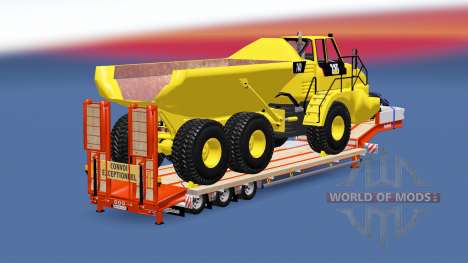 Semitrailer Caterpillar 740 para Euro Truck Simulator 2