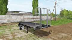Fliegl short flatbed trailer para Farming Simulator 2017