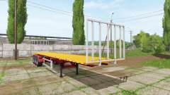 BsM bale semitrailer para Farming Simulator 2017