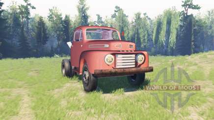 Ford F-6 1950 Stubby Bob para Spin Tires