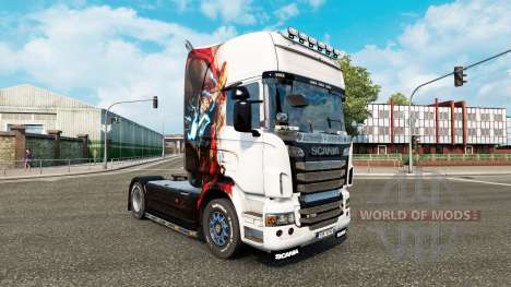 A pele do homem de Ferro para trator Scania séri para Euro Truck Simulator 2