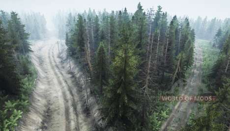 Floresta de pinheiros 2 para Spintires MudRunner