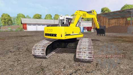 Liebherr A 900 C Litronic crawler para Farming Simulator 2015