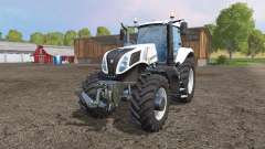 New Holland T8.435 white v1.1 para Farming Simulator 2015