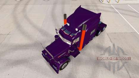 Roxo Laranja da pele para o caminhão Peterbilt 3 para American Truck Simulator