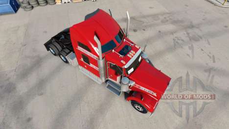 A pele é Uma das Uma das caminhão Kenworth W900 para American Truck Simulator