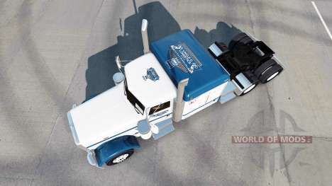 Скин Tio D Logística v1.2 на Peterbilt 389 para American Truck Simulator
