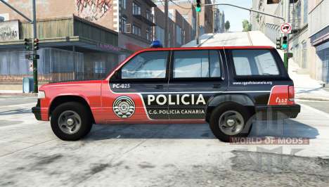 Gavril Roamer spanish police v3.6 para BeamNG Drive