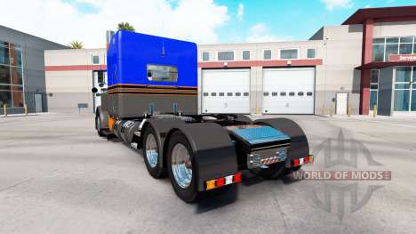 Pele Cinza Laranja v2.0 trator Peterbilt 389 para American Truck Simulator