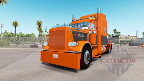 A pele de Laranja Cinza para o caminhão Peterbil para American Truck Simulator