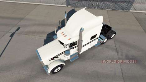 Pele Preto Forro no caminhão Peterbilt 389 para American Truck Simulator