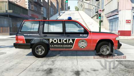 Gavril Roamer spanish police v3.6 para BeamNG Drive