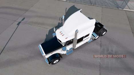 A pele de Preto E Branco para o caminhão Peterbi para American Truck Simulator