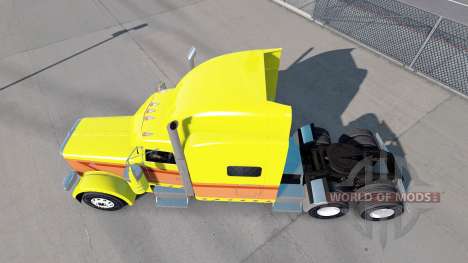 Pele Amarela Explosão no caminhão Peterbilt 389 para American Truck Simulator