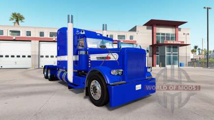 Pele Rígido Azul v2.0 trator Peterbilt 389 para American Truck Simulator
