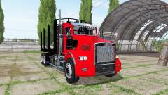 Kenworth T800 log truck para Farming Simulator 2017