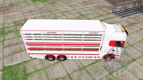 Scania R730 cattle transport v2.1 para Farming Simulator 2017