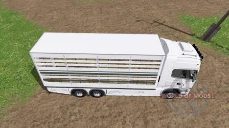 Scania R730 cattle transport para Farming Simulator 2017