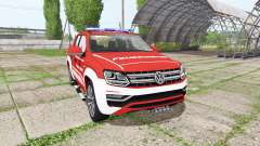 Volkswagen Amarok Double Cab feuerwehr para Farming Simulator 2017