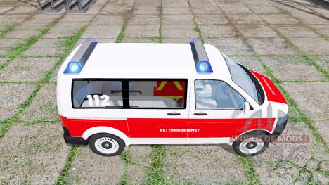 Volkswagen Transporter (T5) rettungsdienst para Farming Simulator 2017