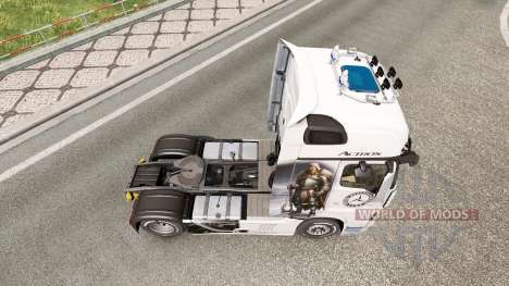 Скин Guerreiro Viking на Mercedes-Benz Actros MP para Euro Truck Simulator 2