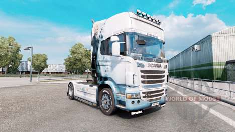 Final Fantasy pele para o caminhão Scania série  para Euro Truck Simulator 2