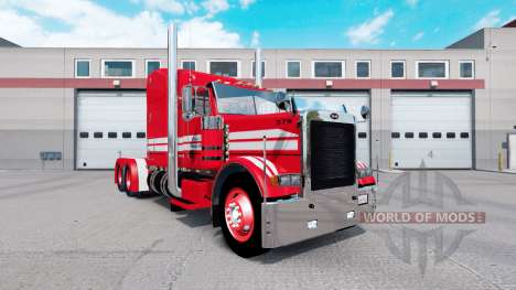 Pele Vermelha no Rolê de Transporte Peterbilt 37 para American Truck Simulator