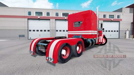 Pele Vermelha no Rolê de Transporte Peterbilt 37 para American Truck Simulator
