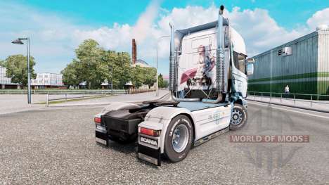 Final Fantasy pele para o caminhão Scania série  para Euro Truck Simulator 2