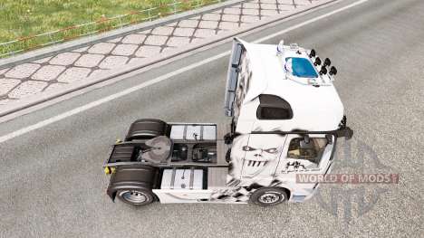 Скин Iron Maiden на Mercedes-Benz Actros MP4 para Euro Truck Simulator 2