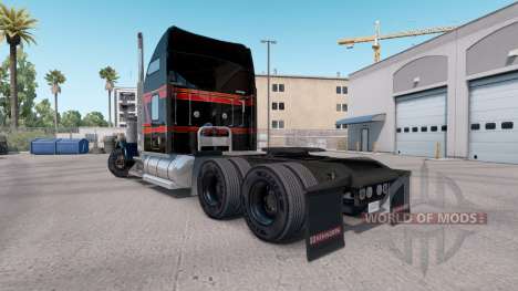 Pele Preto Grande no caminhão Kenworth W900 para American Truck Simulator