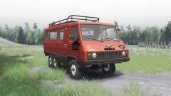 UAZ 3972 experientes 1990 6x6 v1.1 para Spin Tires