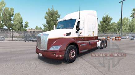 Caffenio pele para o caminhão Peterbilt 579 para American Truck Simulator