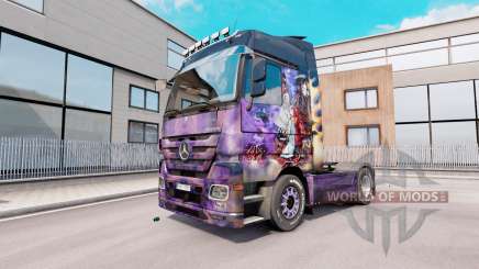 A pele do Aerógrafo no caminhão Mercedes-Benz Actros MP3 para Euro Truck Simulator 2