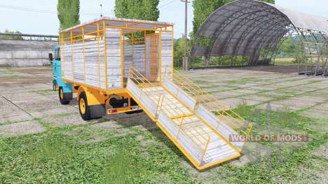 IFA W50 L cattle transport para Farming Simulator 2017