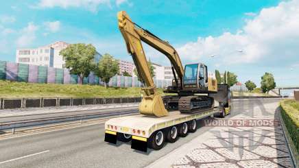 Trailer with construction equipment para Euro Truck Simulator 2